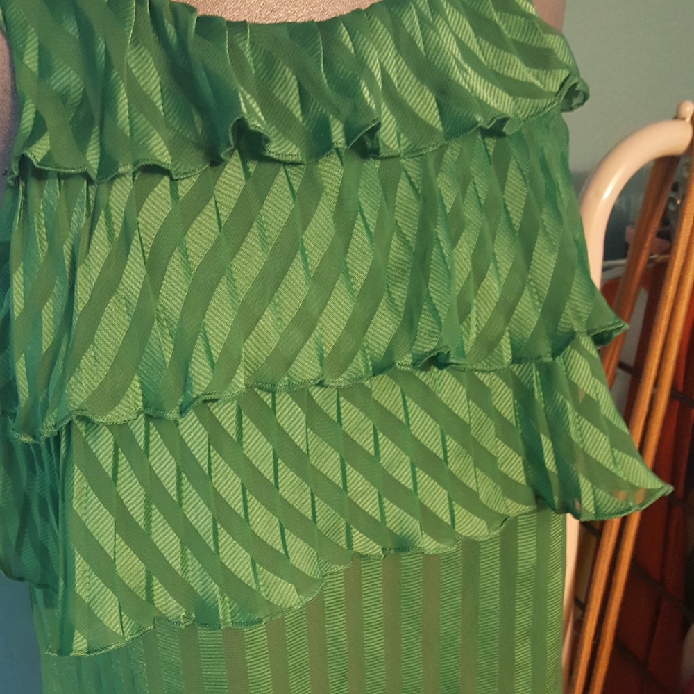 Vintage XOXO green blouse